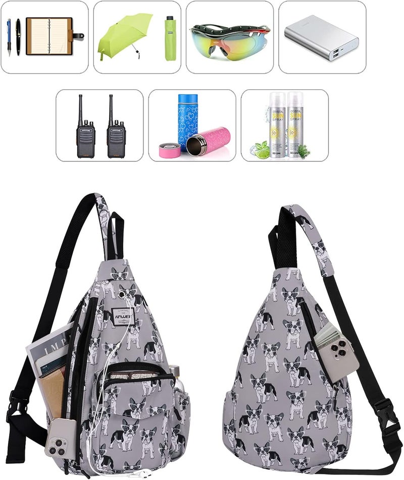 HAWEE Backpack Sling for Women Anti-Water Crossbody Bag Inclined Adjustable Pack | Casual, Adjustable Strap, Water Repellent, for Travel/Sport - Image 2